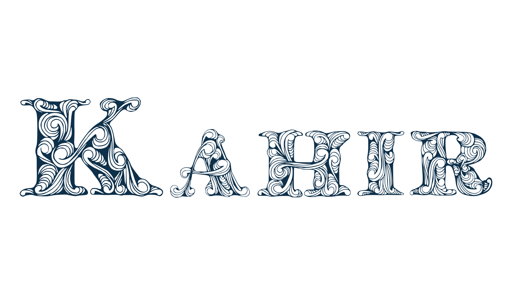 Kahir, decorative font preview