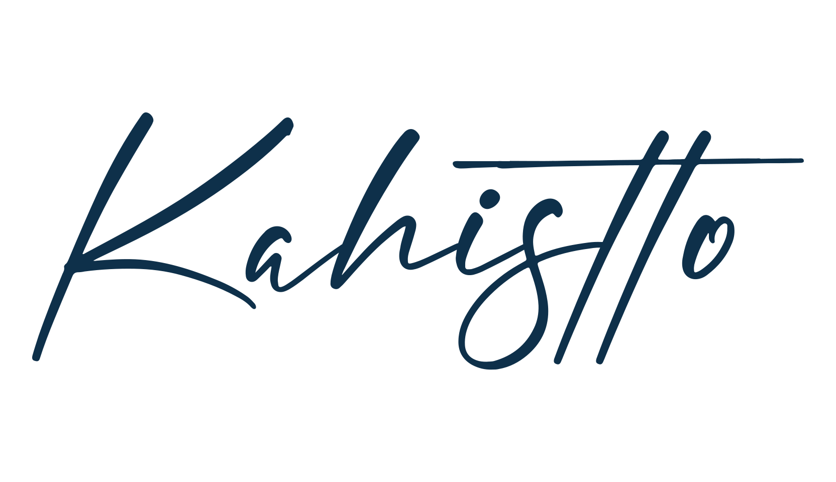 Kahistto, handwriting font preview
