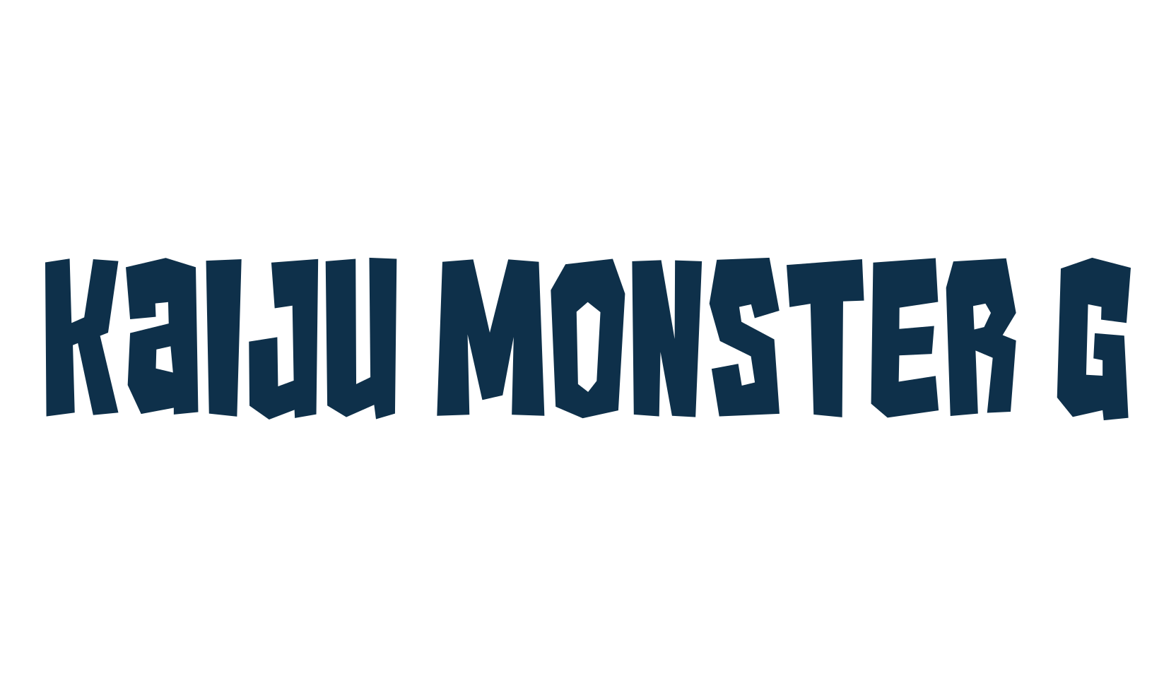 Kaiju Monster G, fancy cartoon decorative comic font preview