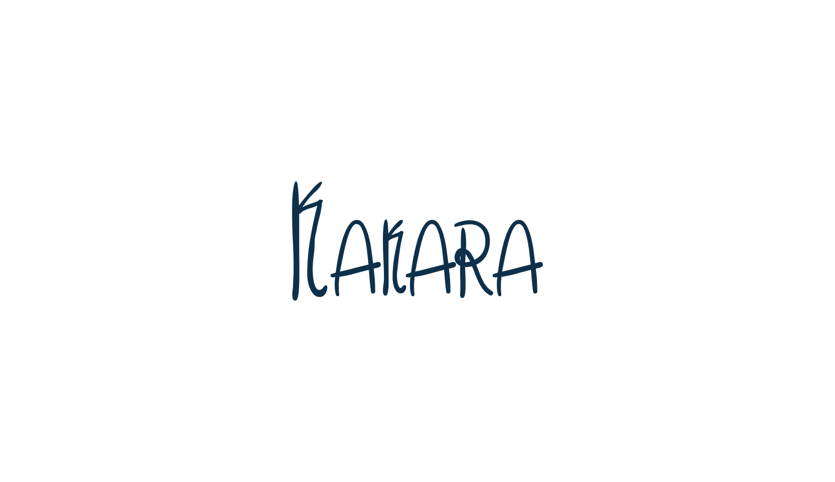 Kakara, handwriting font preview