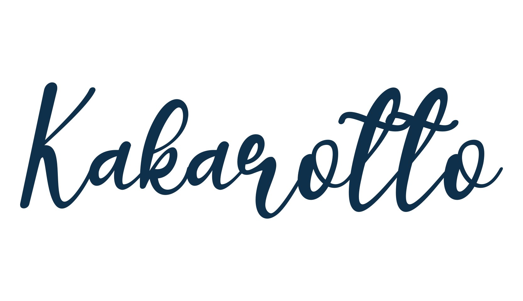Kakarotto, handwriting font preview
