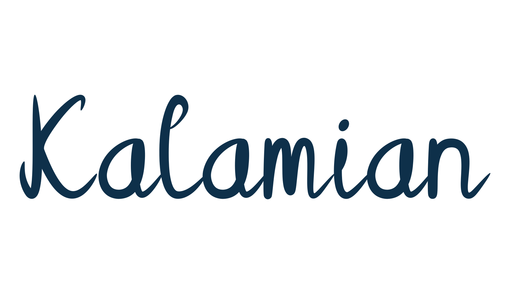 Kalamian, fancy various decorative script calligraphy font preview