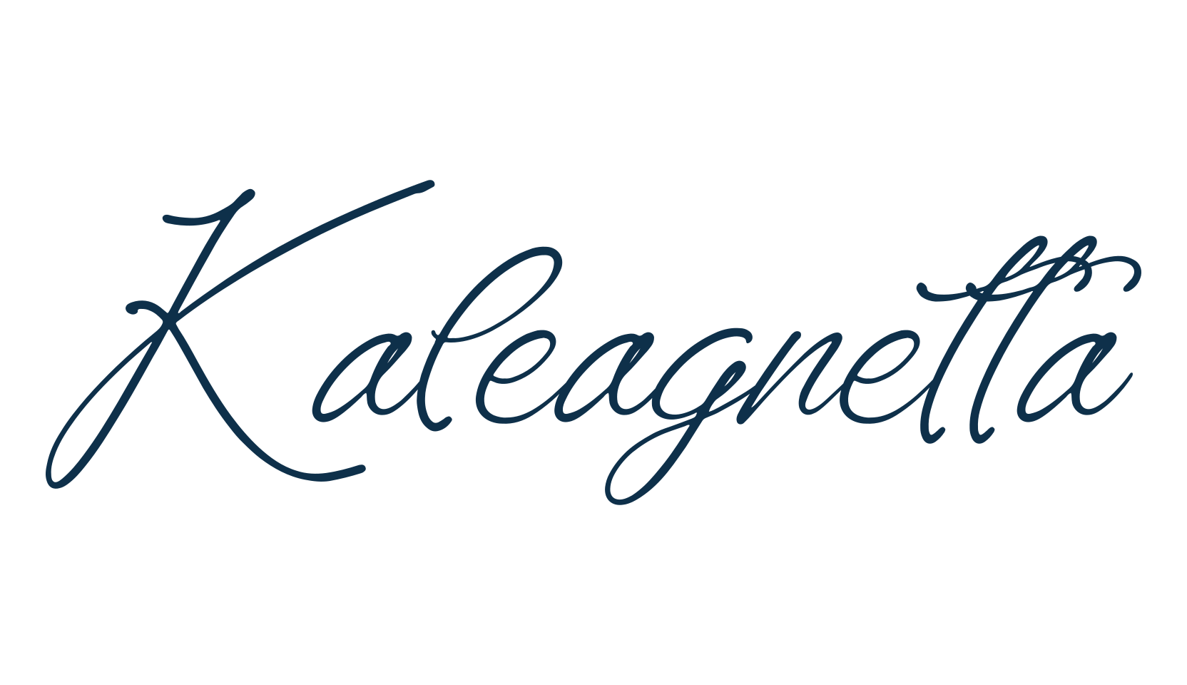 Kaleagnetta, script handwritten fancy decorative calligraphy font preview
