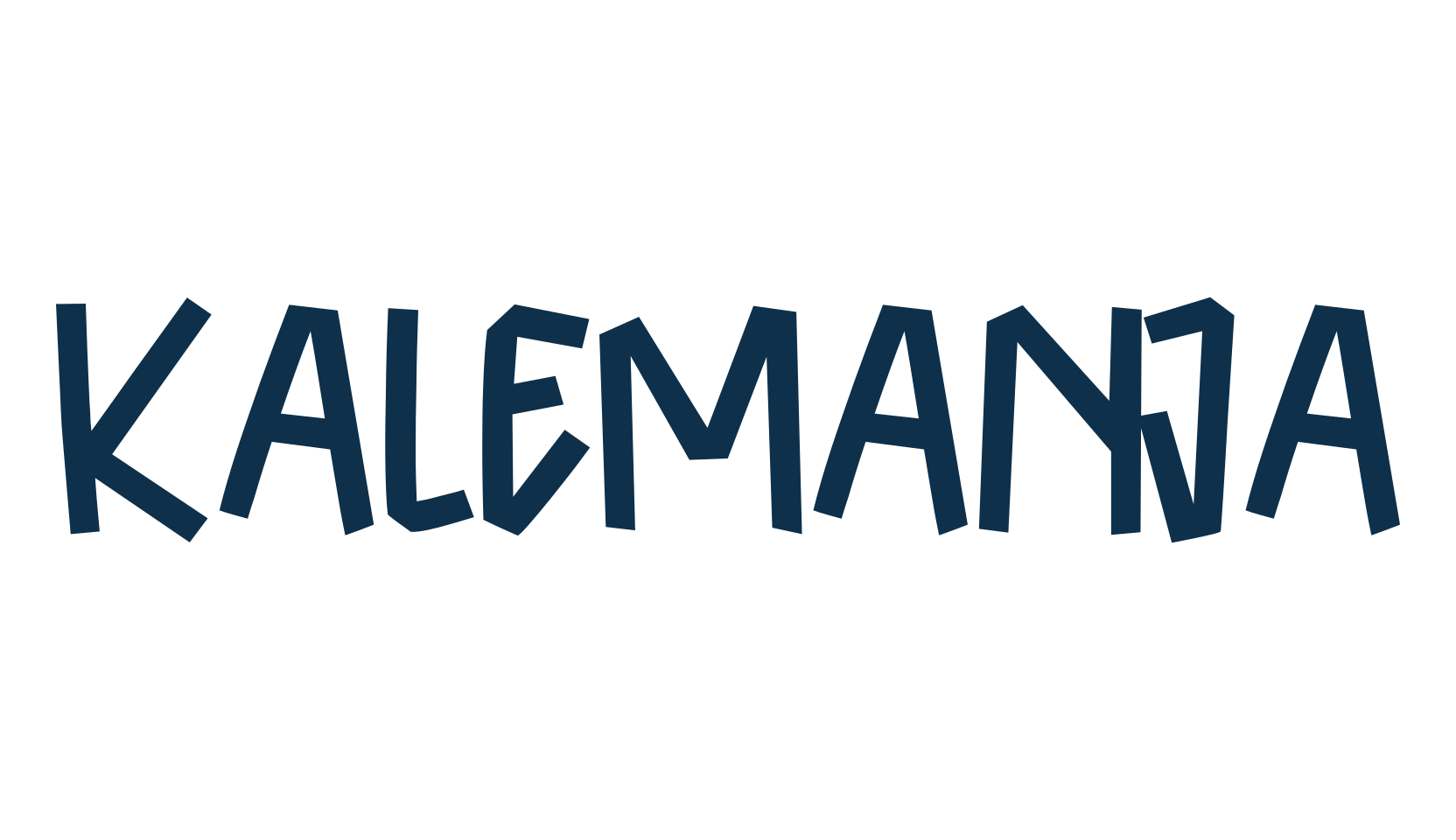 Kalemanja, cartoon font preview