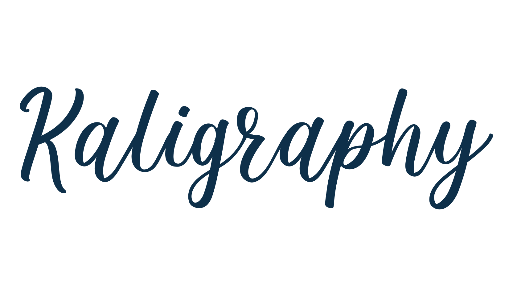 Kaligraphy, calligraphy font preview
