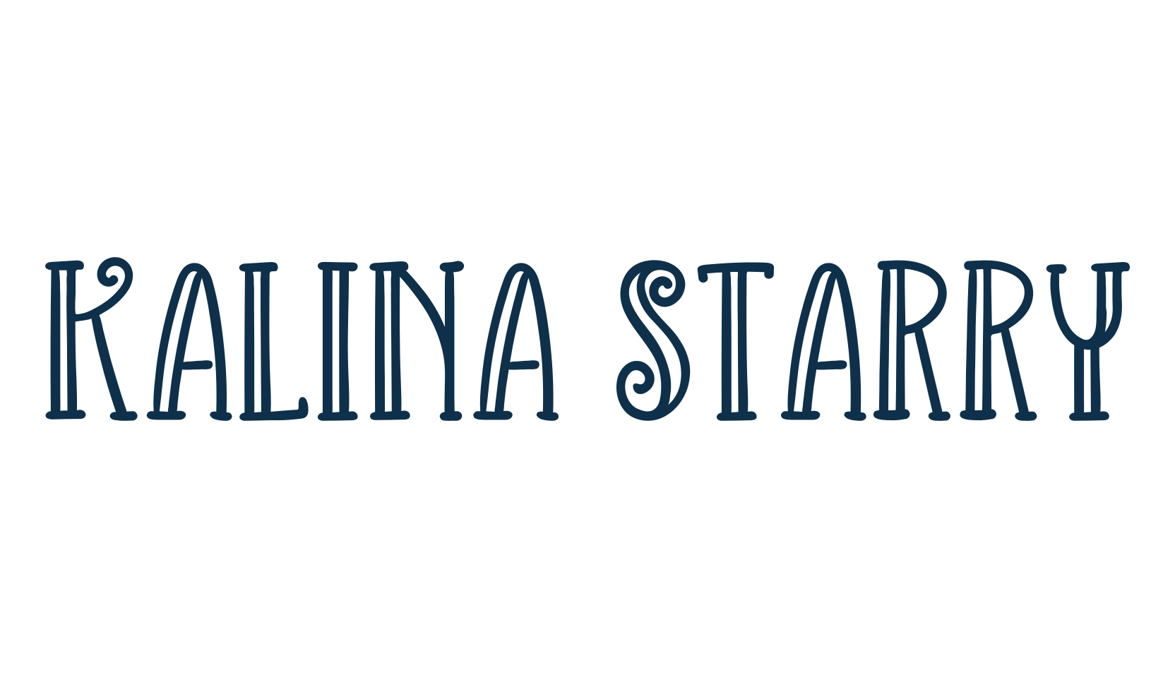 Kalina Starry, fancy various decorative font preview