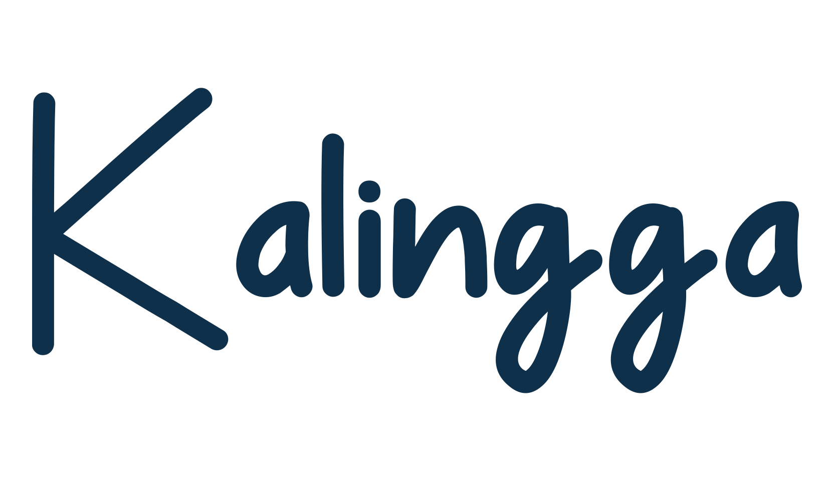Kalingga, script handwritten fancy decorative calligraphy font preview
