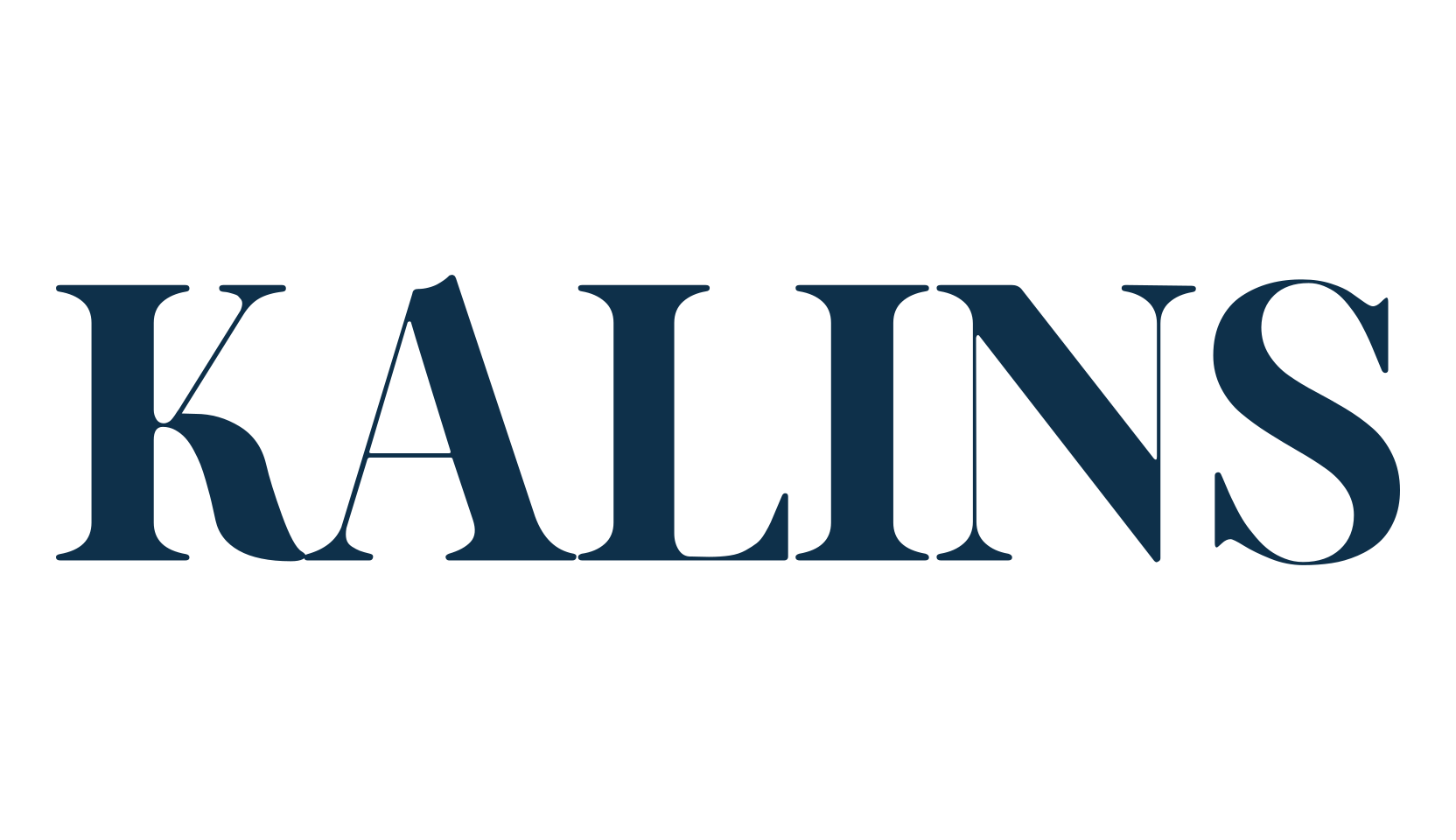 Kalins, serif font preview