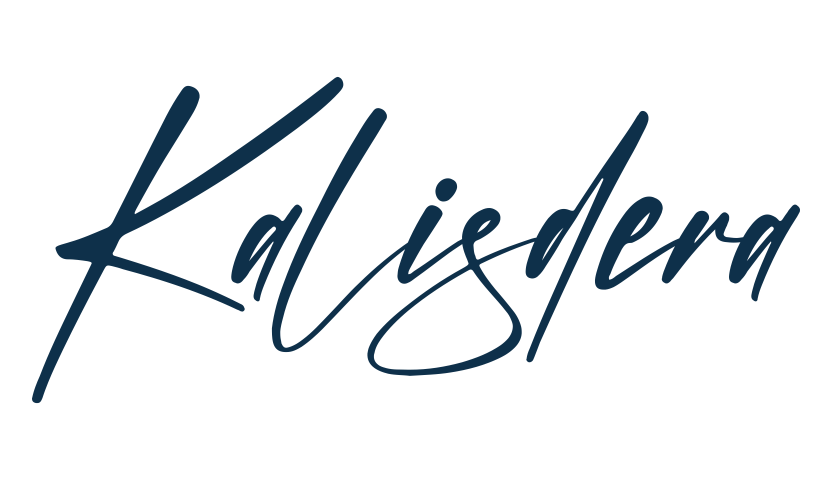 Kalisdera, script handwritten fancy decorative calligraphy font preview