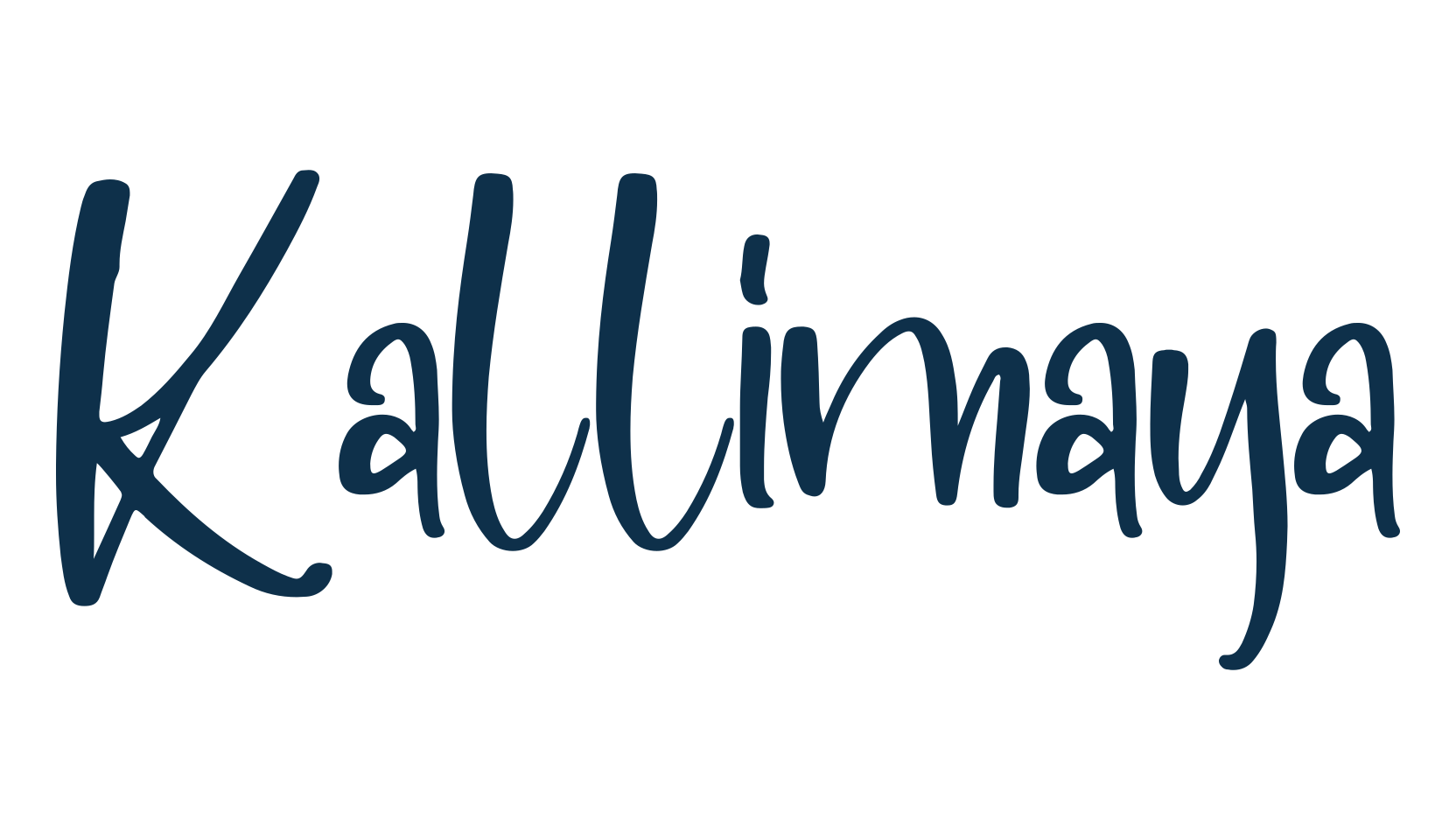 Kallimaya, script handwritten fancy decorative calligraphy font preview