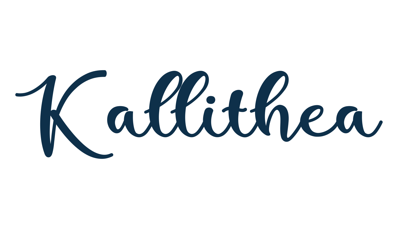 Kallithea, script calligraphy fancy decorative font preview