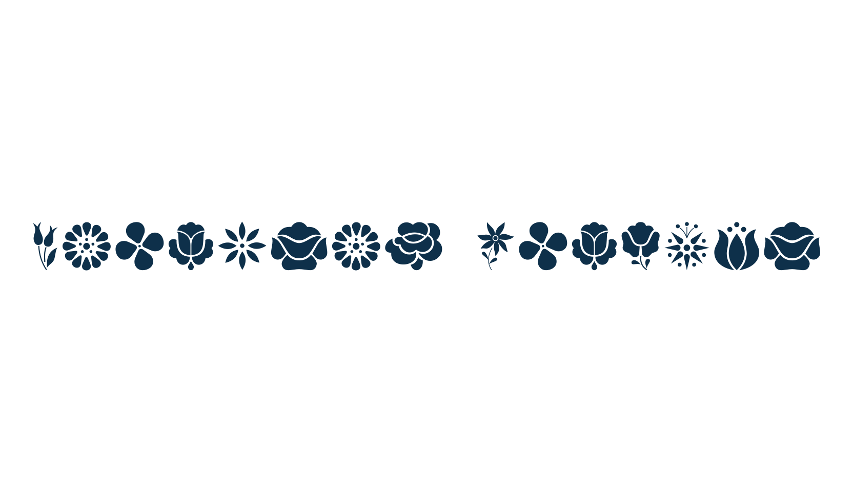 Kalocsai Flowers, fancy decorative font preview