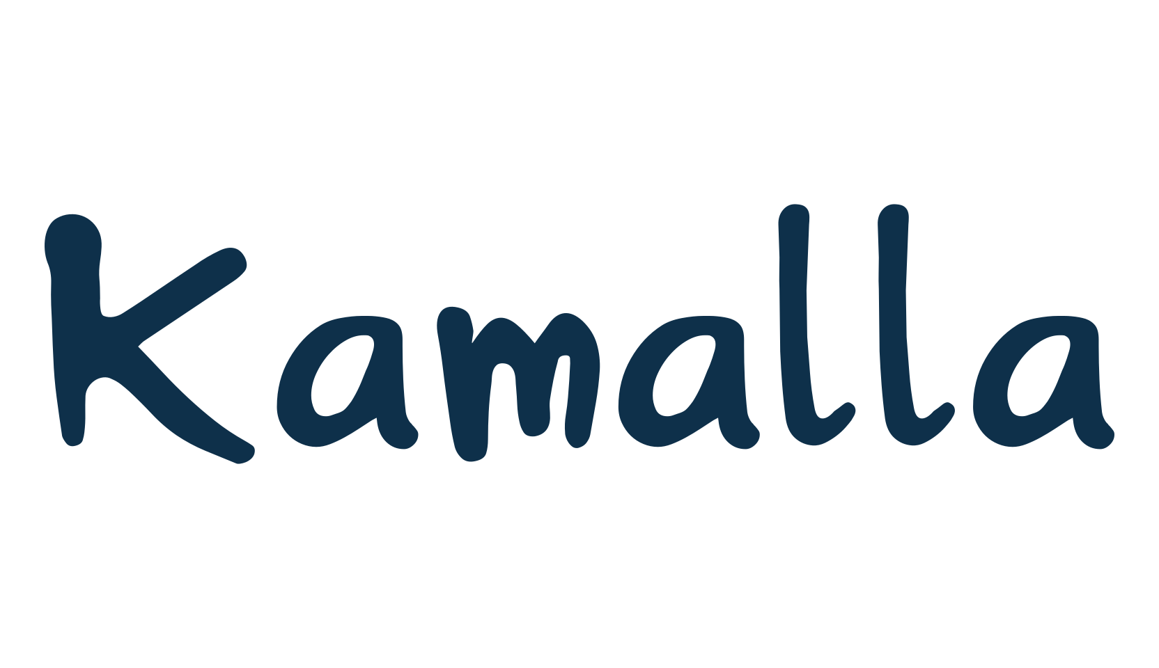 Kamalla, script handwritten fancy decorative calligraphy font preview