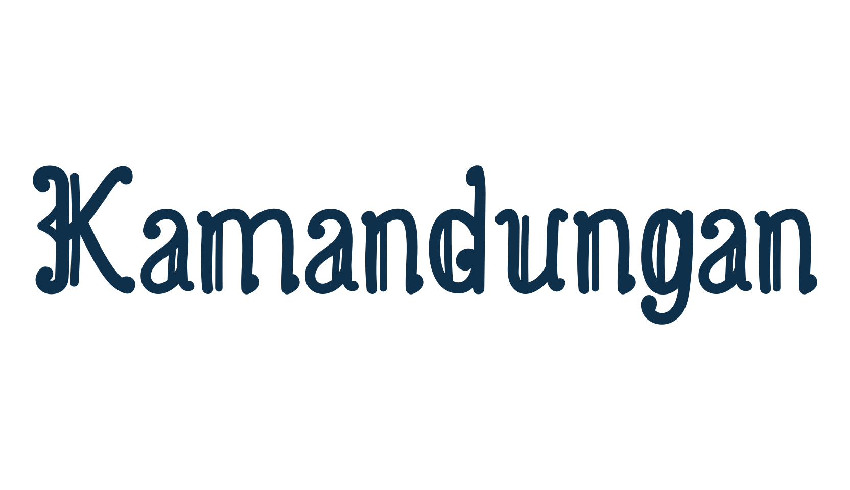 Kamandungan, fancy various foreign look font preview