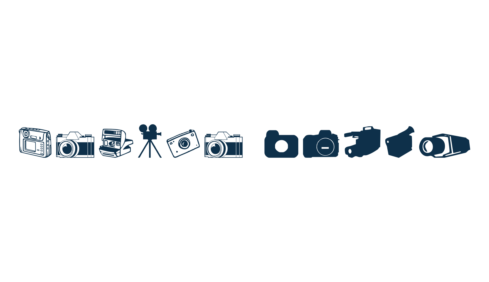 Kamera Dings, display market font preview