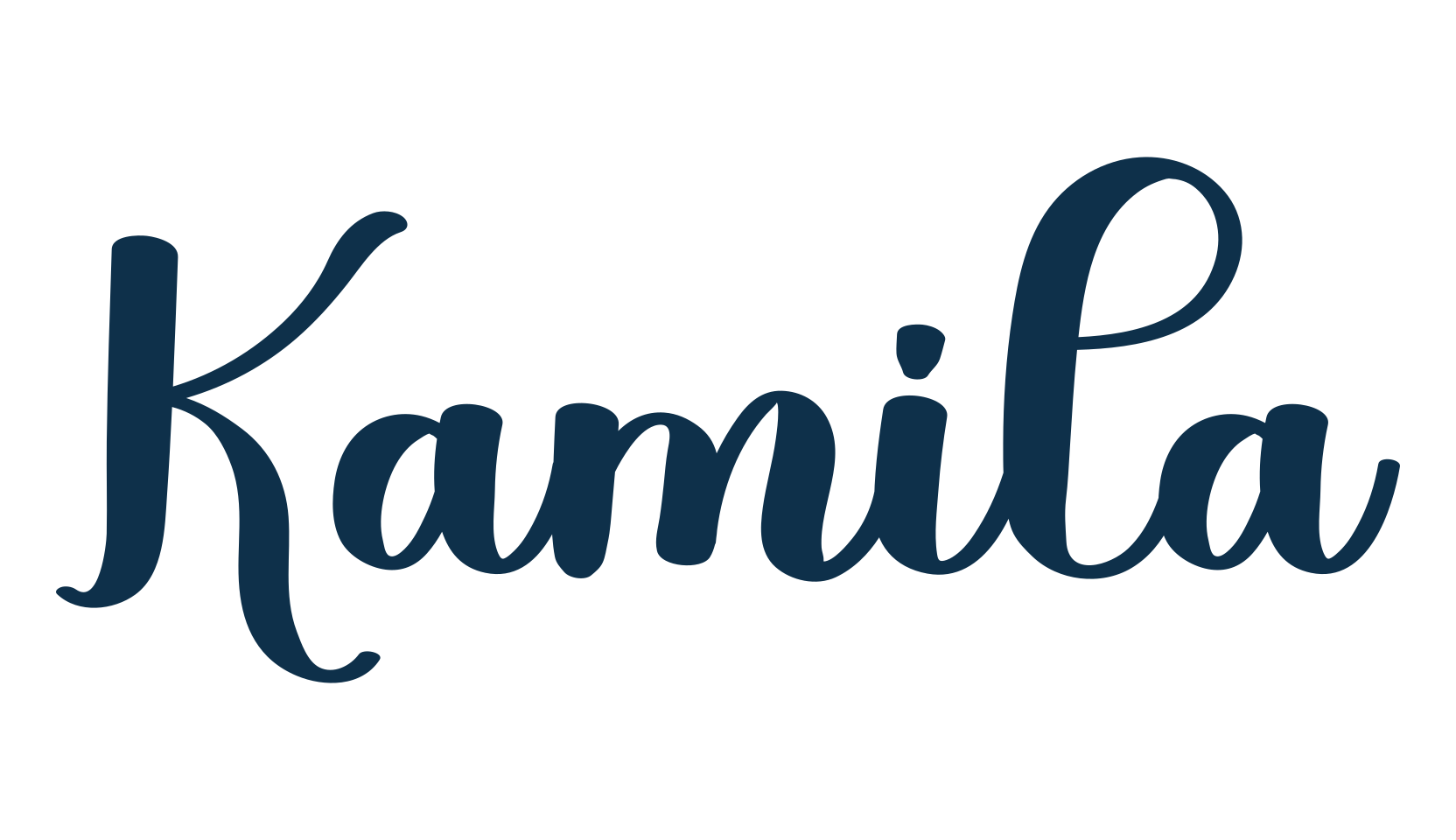 Kamila (kamila-2), calligraphy font preview