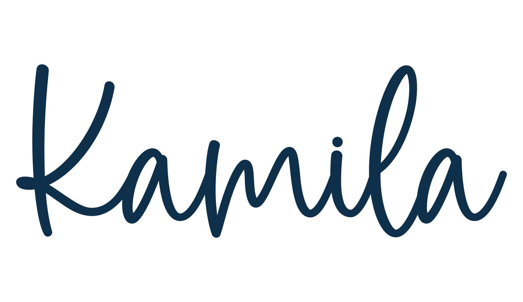 Kamila, script handwritten fancy decorative calligraphy font preview