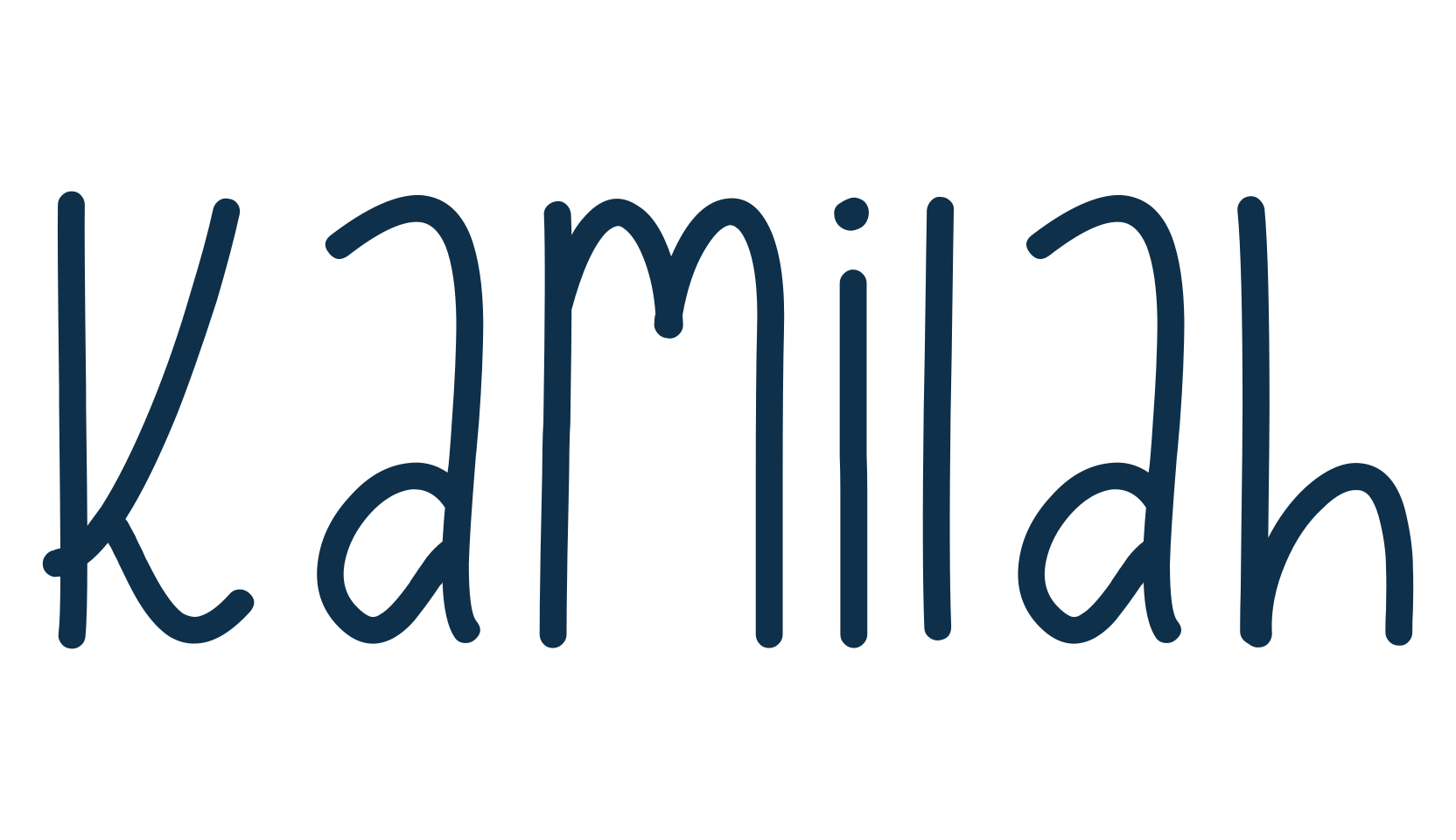 Kamilah, fancy decorative font preview