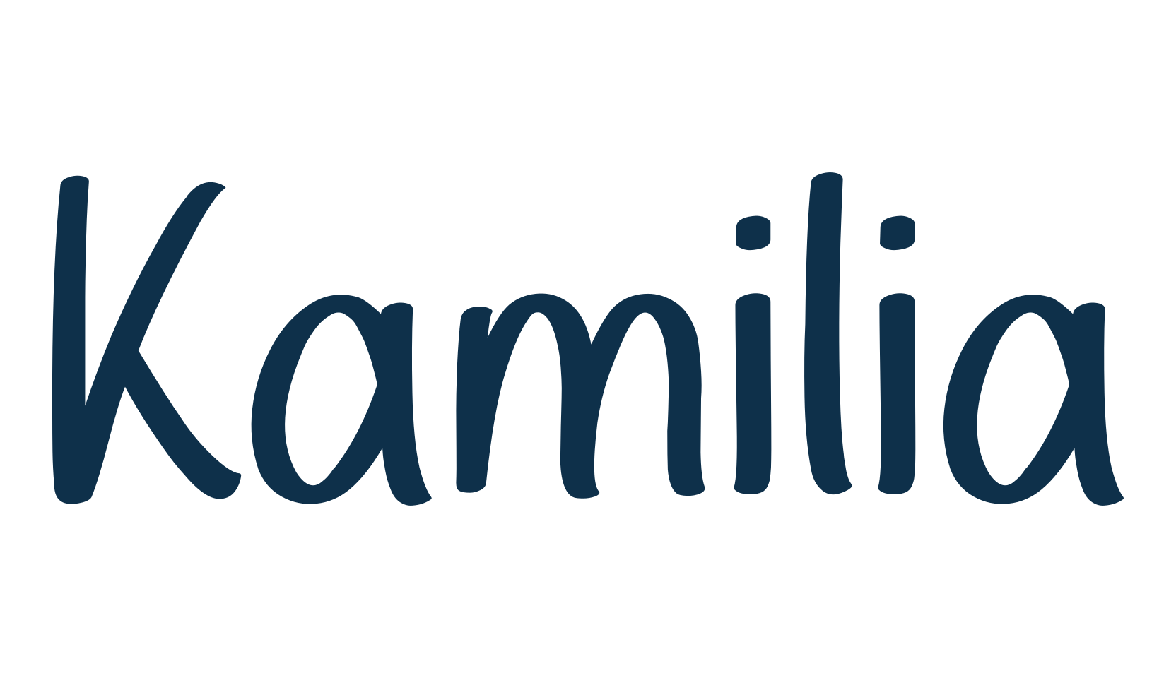 Kamilia, script handwritten fancy decorative calligraphy font preview