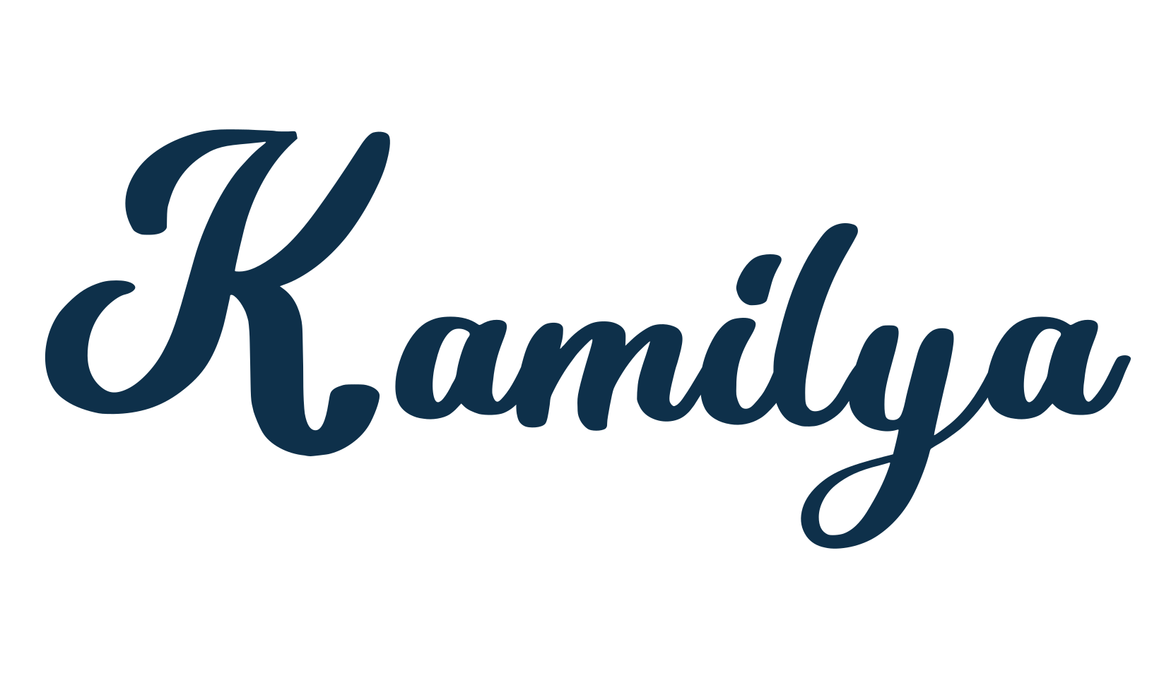 Kamilya, fancy decorative font preview