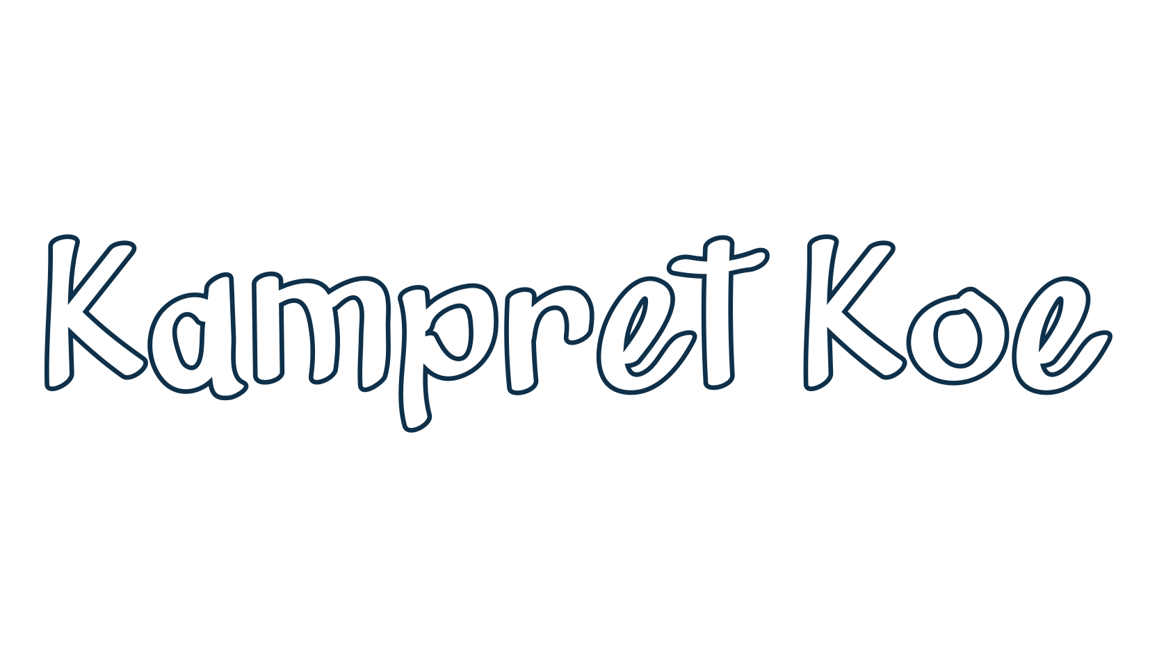 Kampret Koe, cartoon font preview