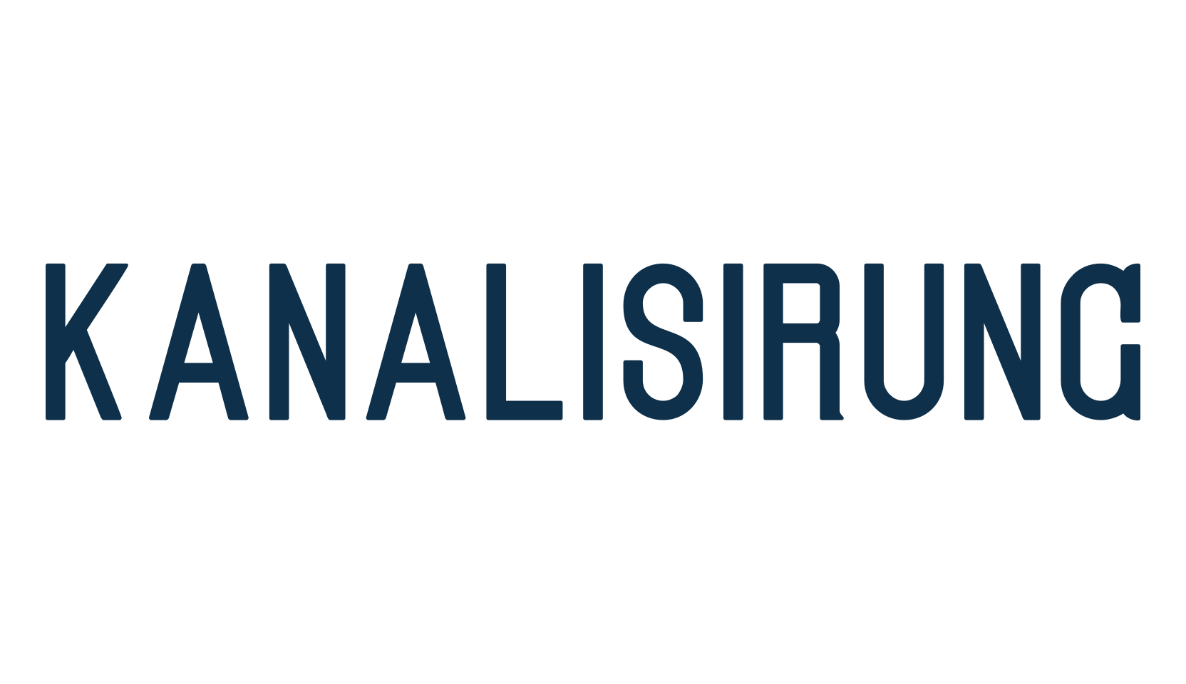 Kanalisirung, basic sans serif font preview