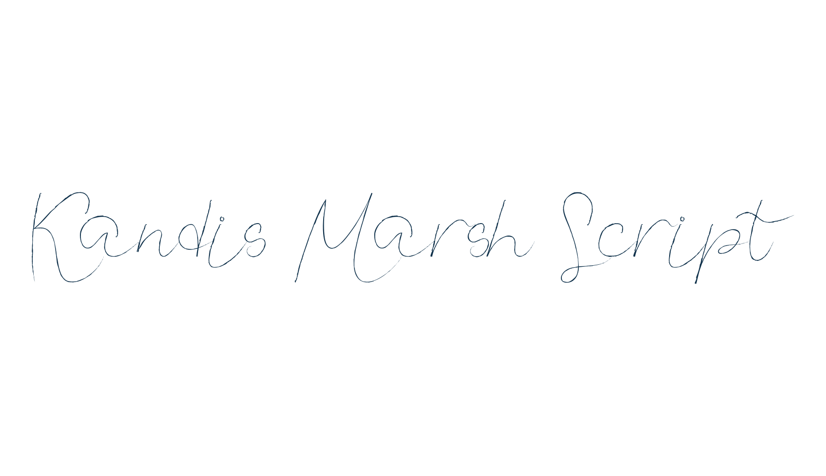 Kandis Marsh Script, handwriting font preview