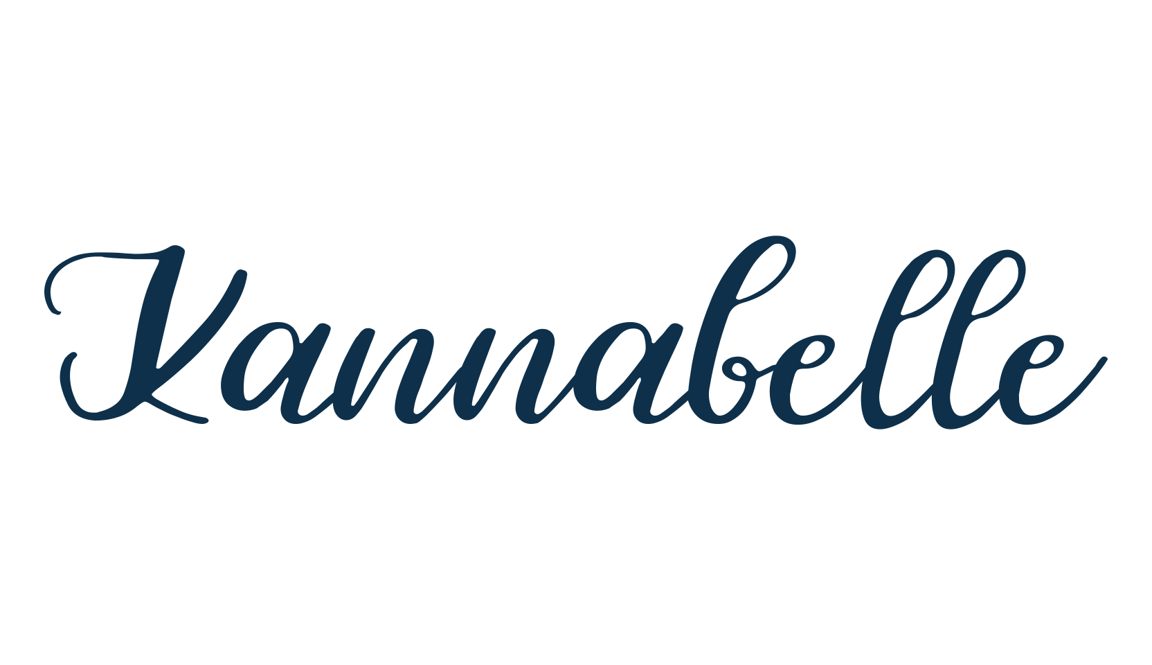 Kannabelle, handwriting font preview