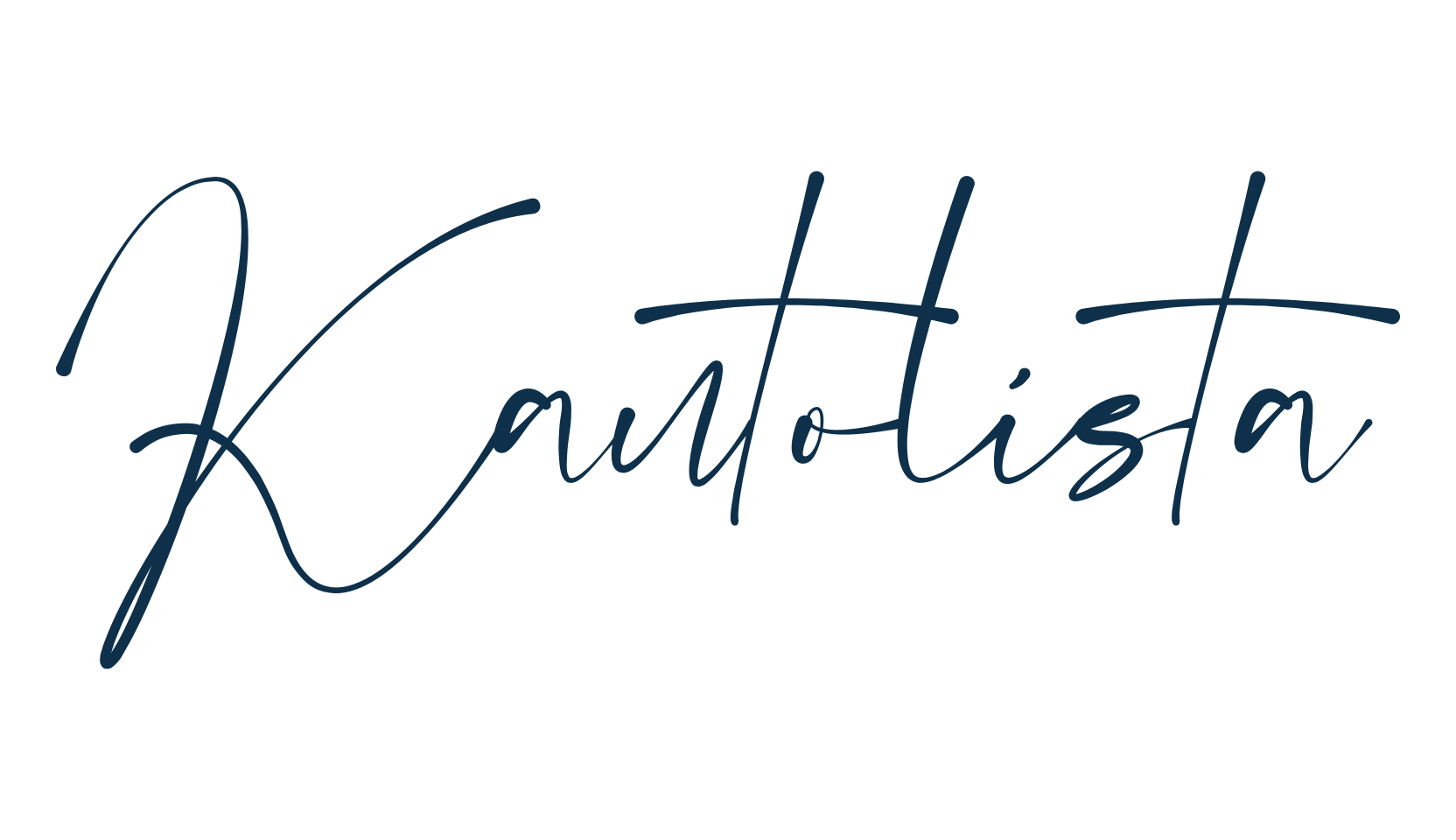 Kantolista, script handwritten fancy decorative calligraphy font preview