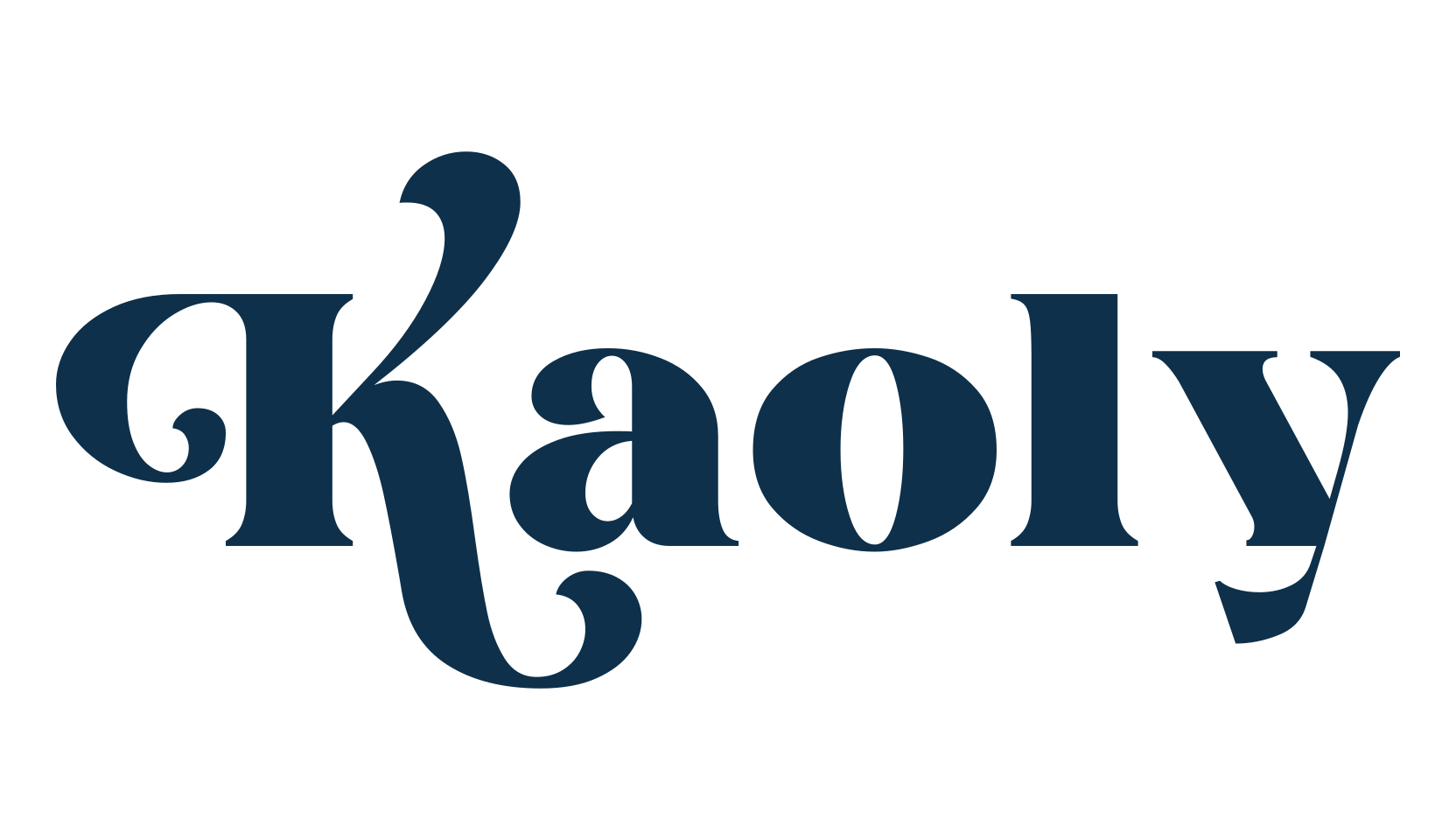 Kaoly, retro font preview