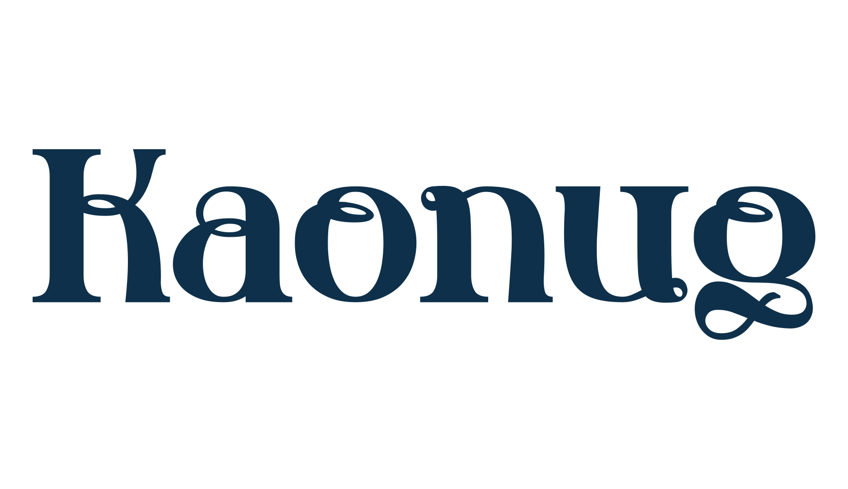 Kaonug, retro font preview