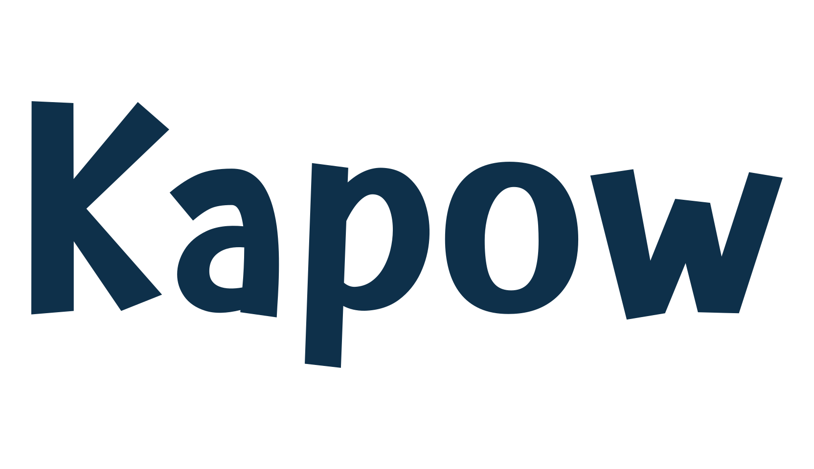 Kapow, cartoon font preview