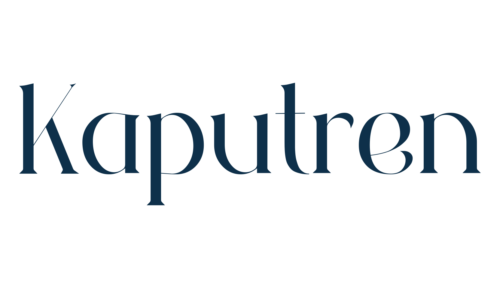 Kaputren, basic serif font preview