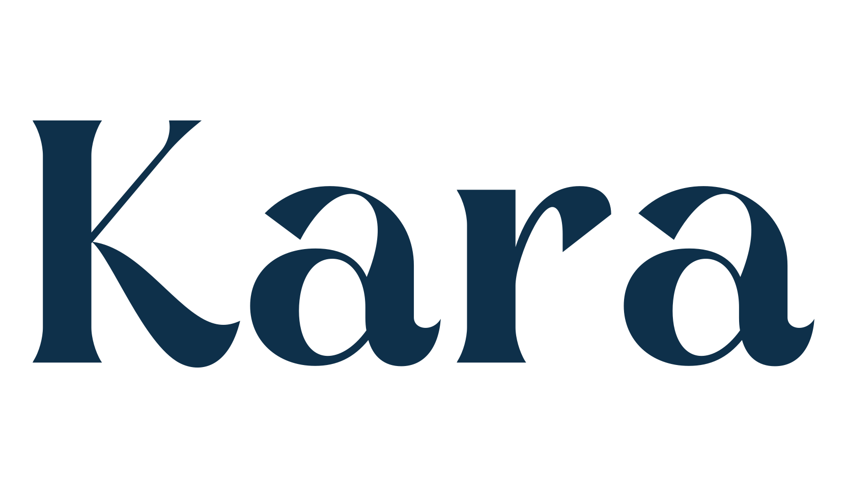 Kara, serif font preview