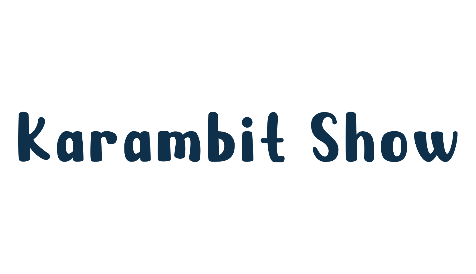 Karambit Show, fancy cartoon decorative font preview