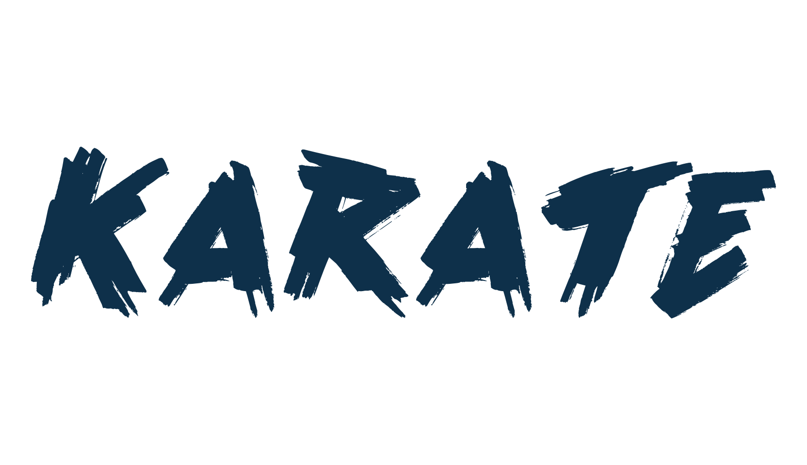 Karate (karate-3), brush font preview