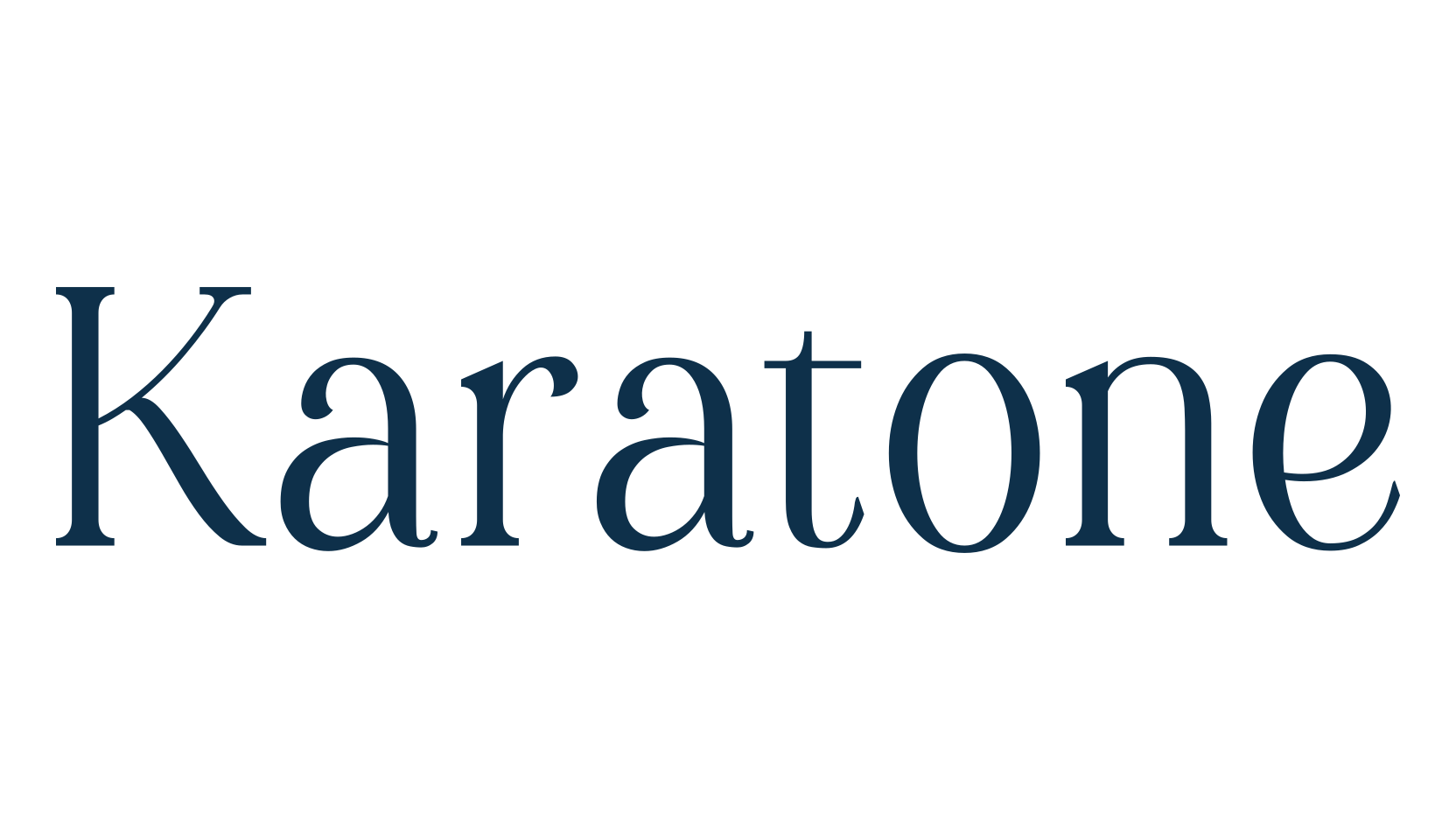 Karatone, basic serif font preview