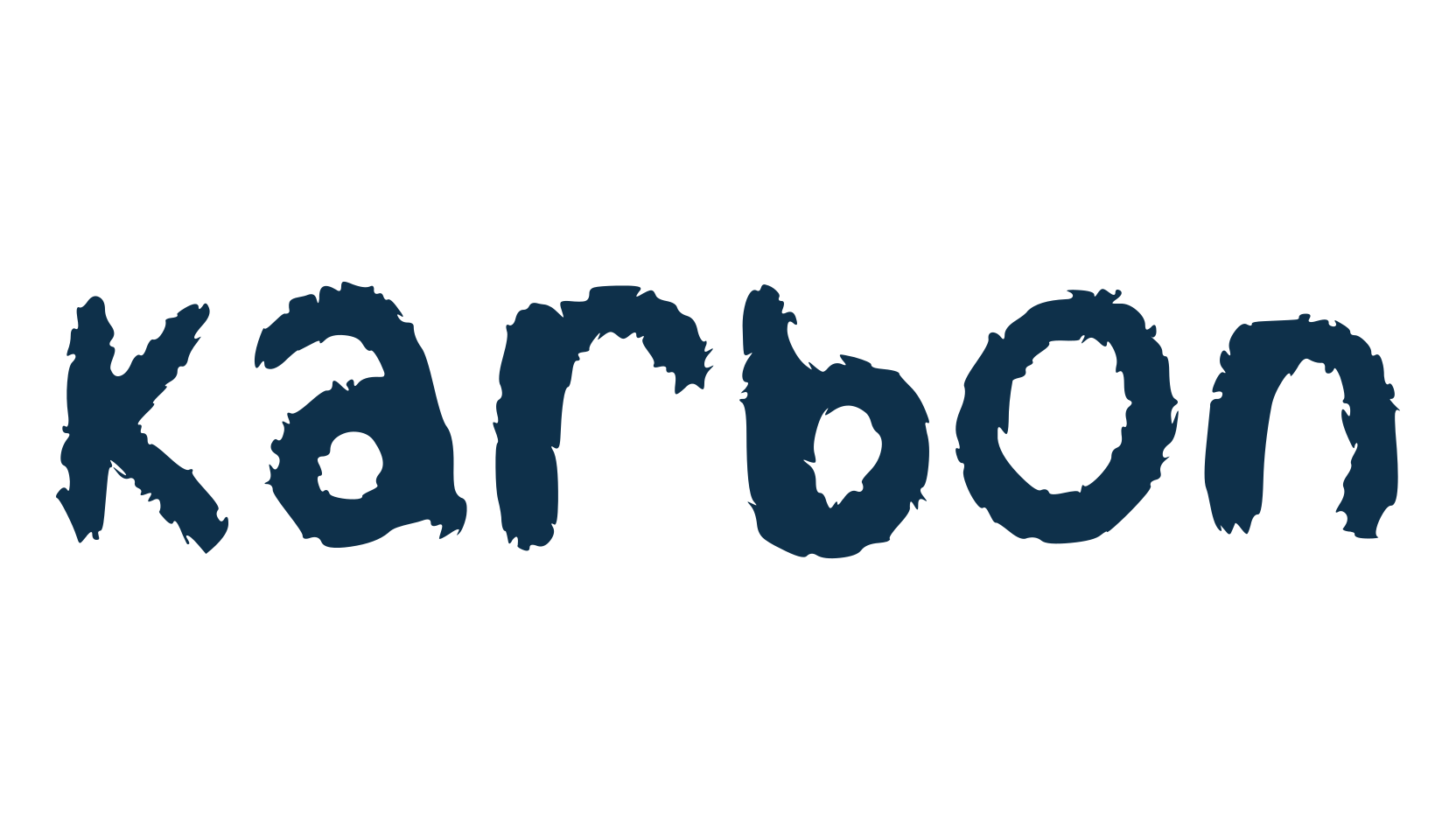 Karbon, handwriting font preview