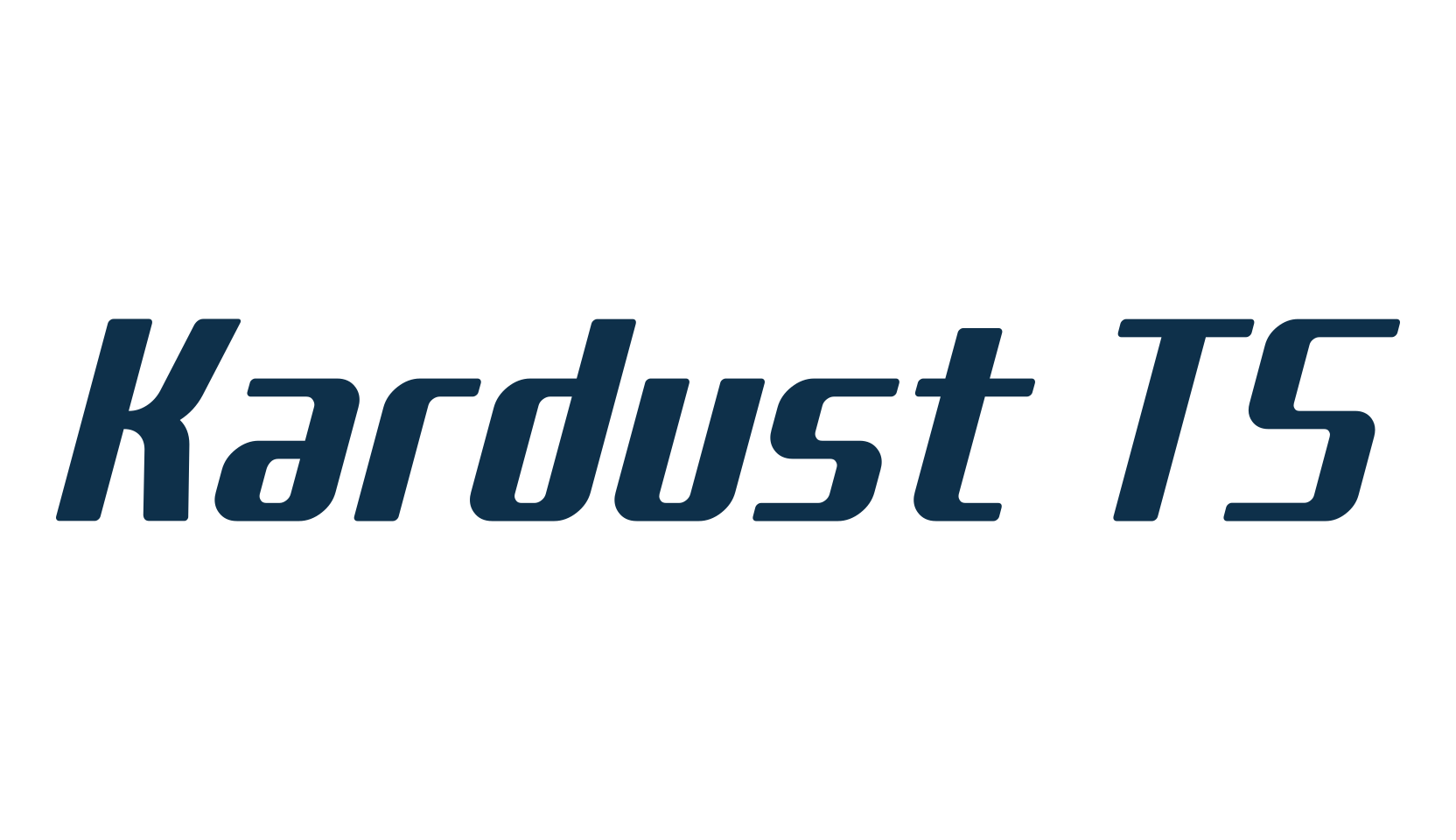 Kardust TS, techno sci-fi font preview