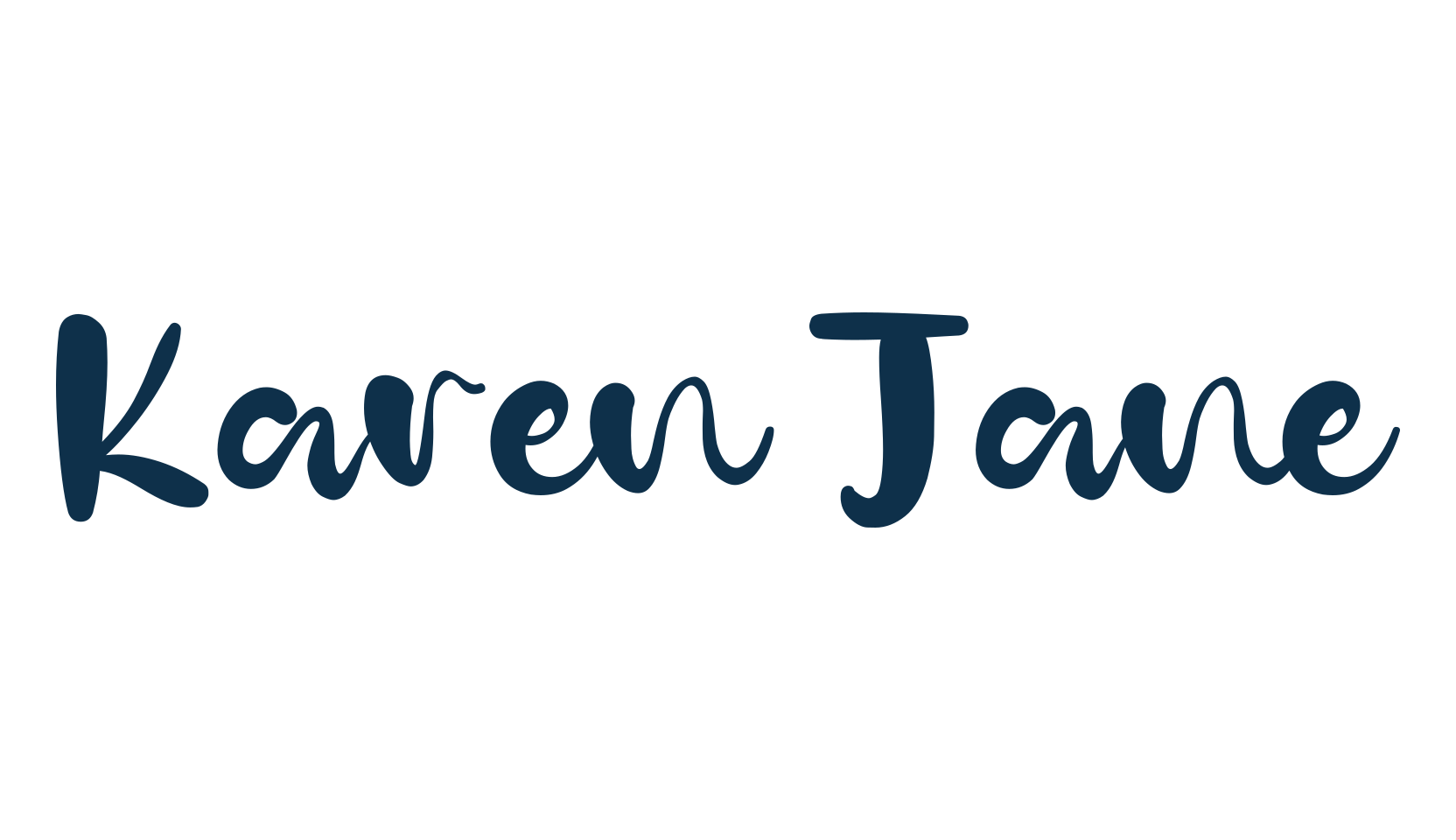 Karen Jane, fancy various decorative script calligraphy font preview