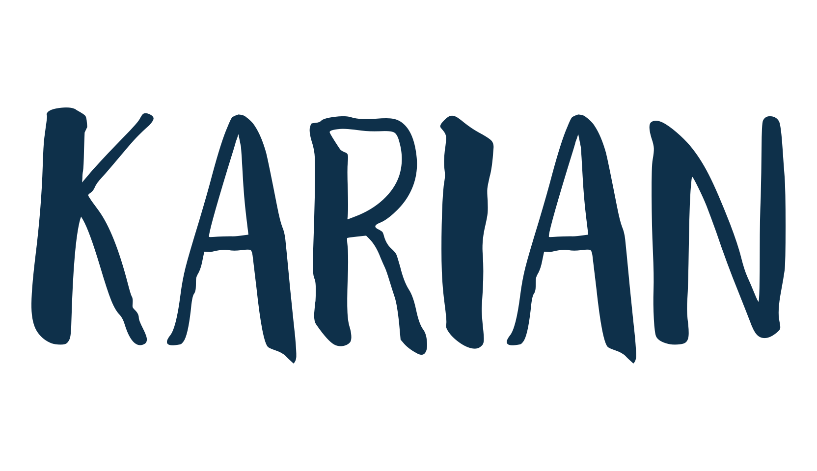 karian, brush font preview