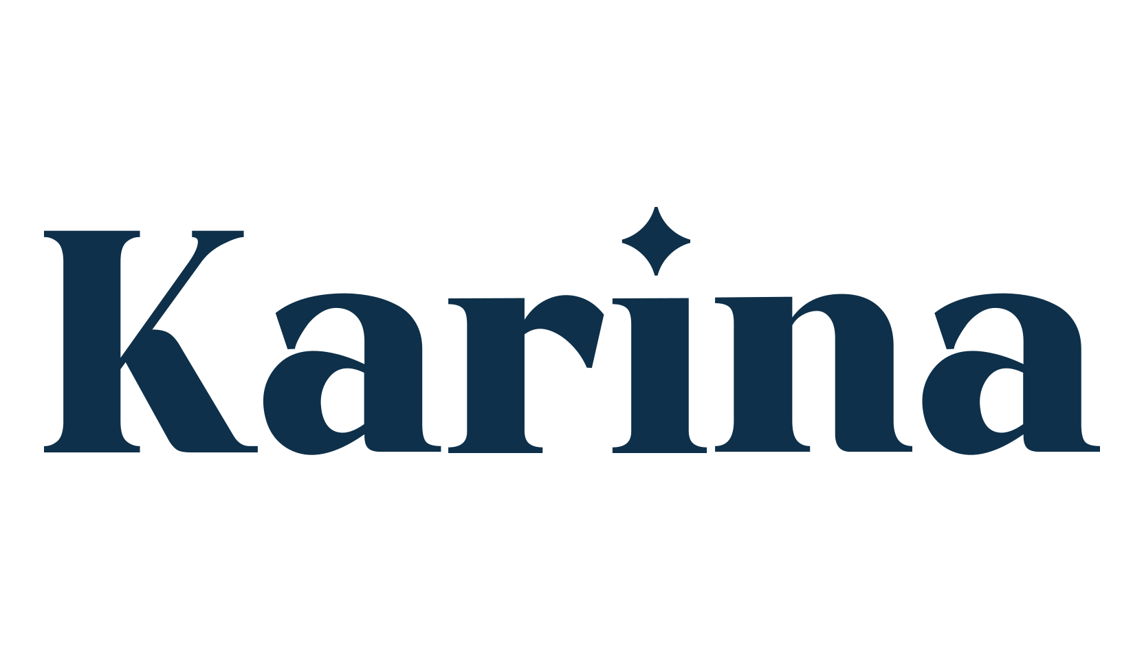 Karina, basic serif font preview