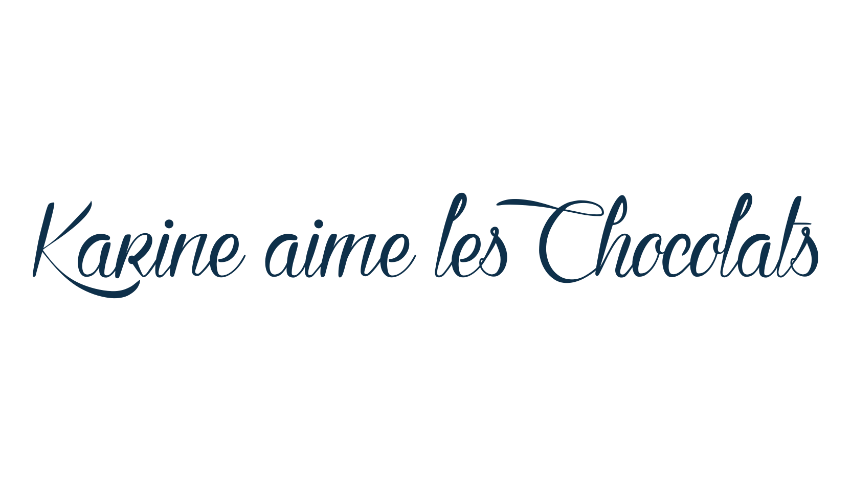 Karine aime les Chocolats, script calligraphy fancy decorative font preview