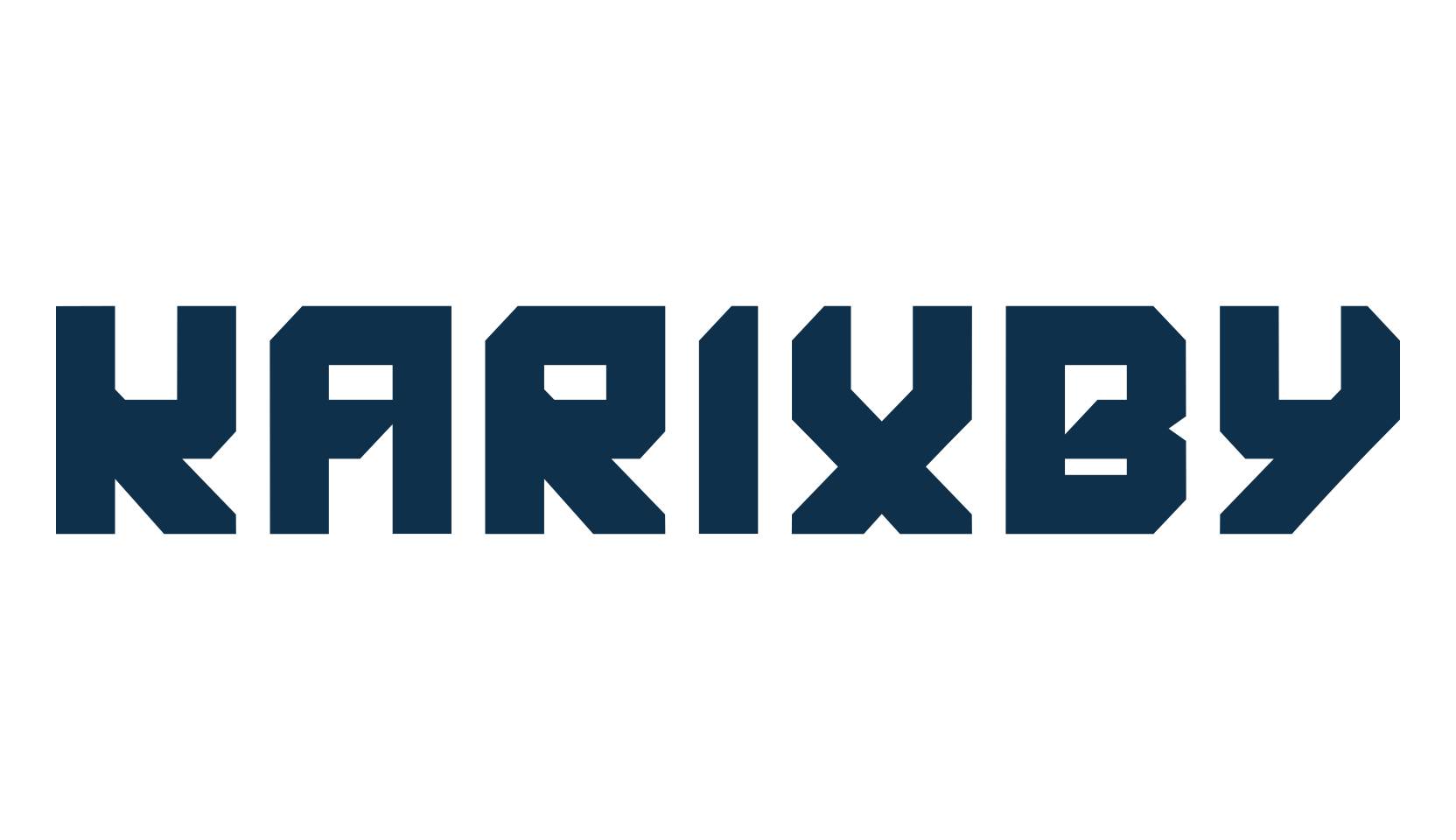 Karixby, techno square sci-fi font preview
