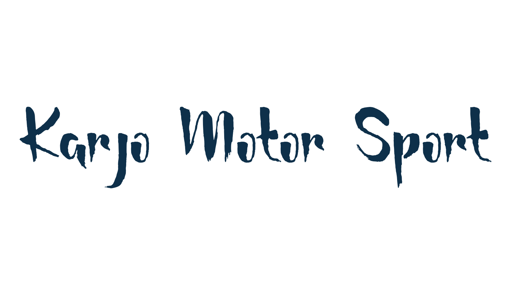 Karjo Motor Sport, brush font preview