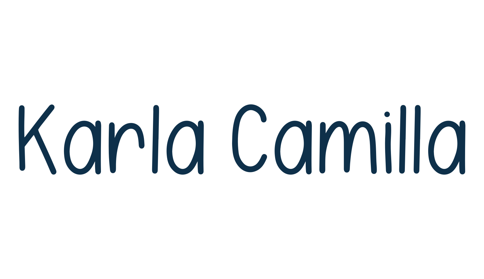 Karla Camilla, script handwritten fancy decorative calligraphy font preview