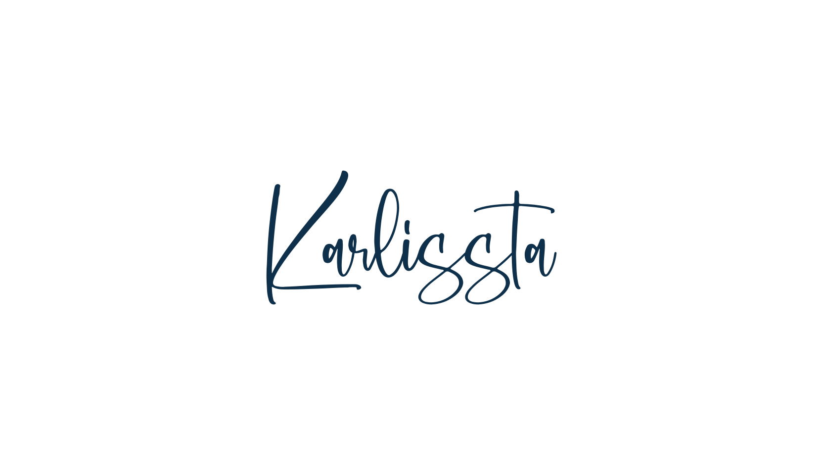 Karlissta, script handwritten fancy decorative calligraphy font preview