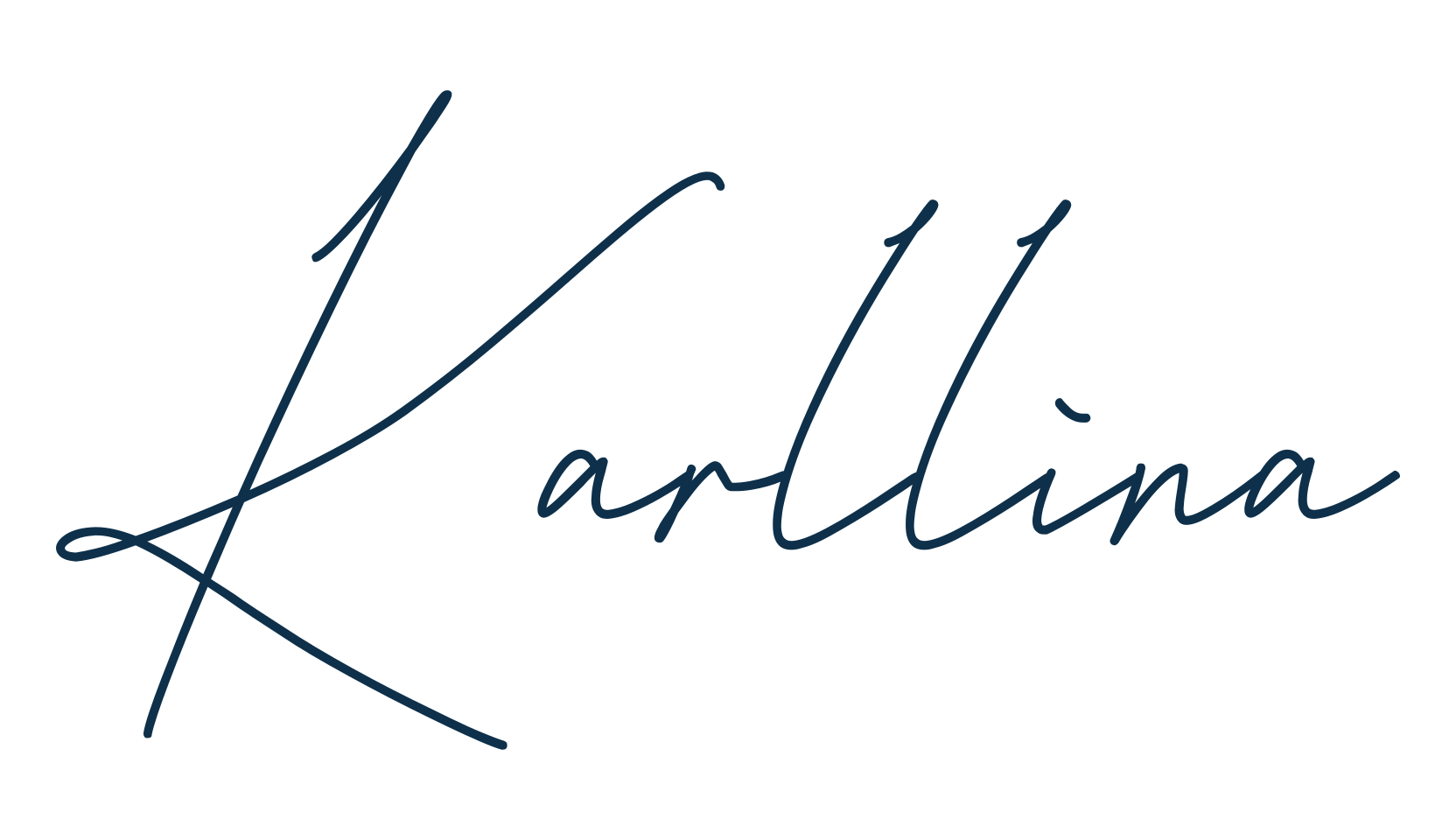Karllina, script handwritten fancy decorative calligraphy font preview