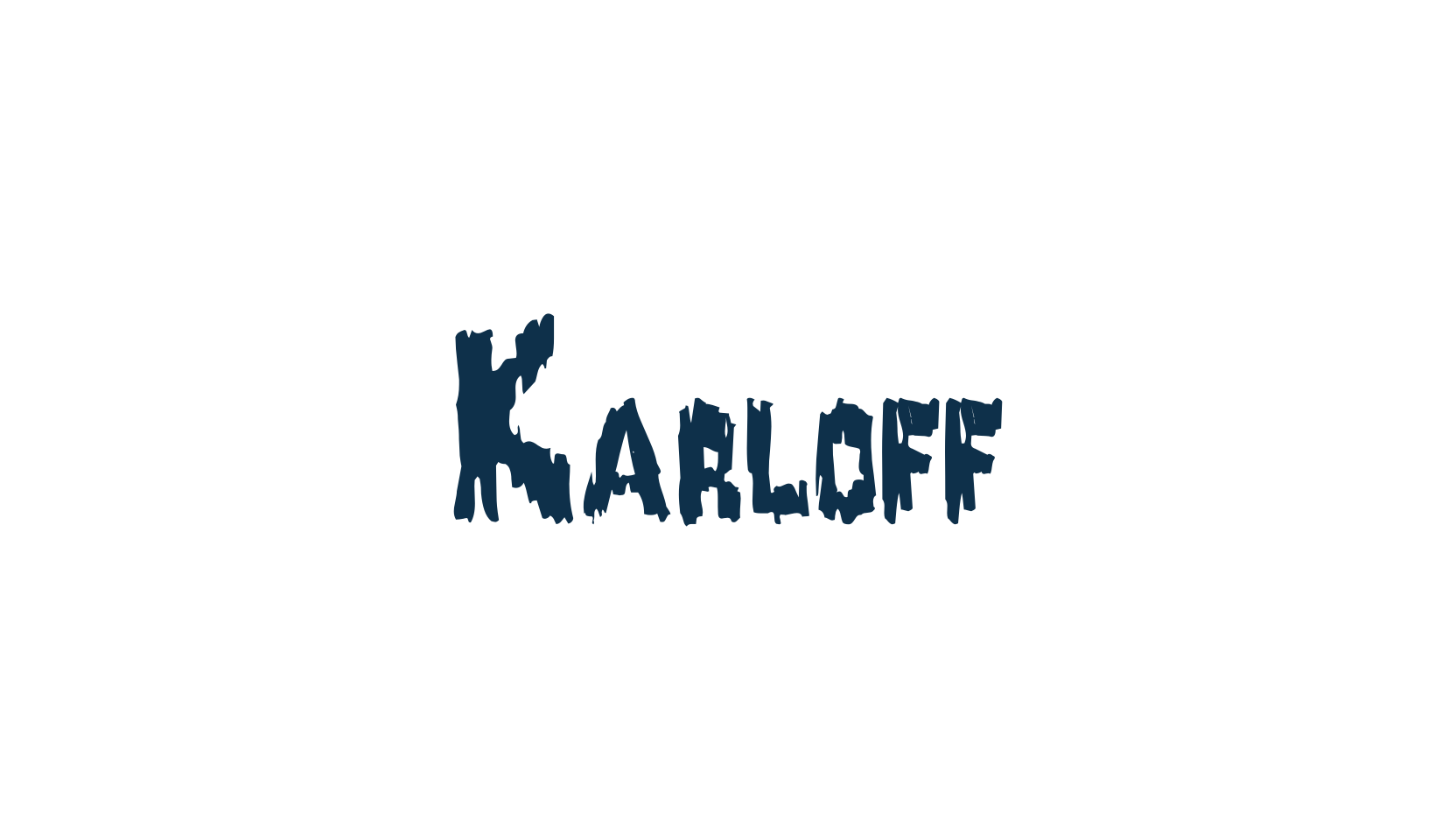 Karloff (karloff), halloween font preview
