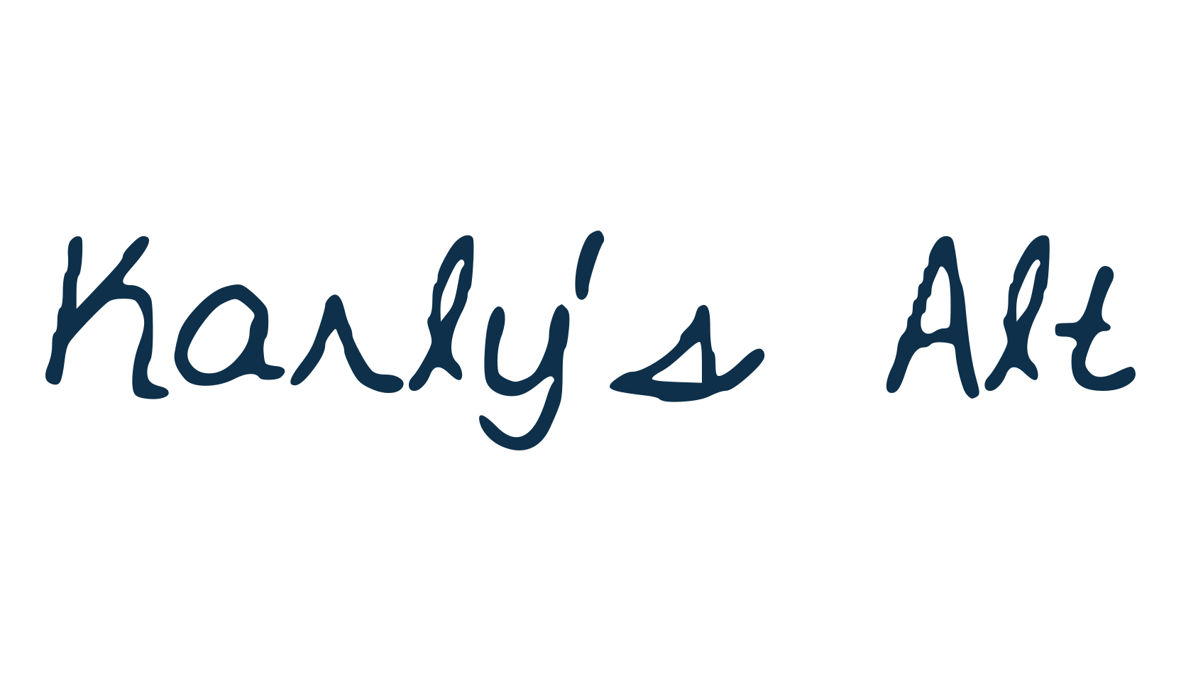 Karly’s Alt, handwriting font preview